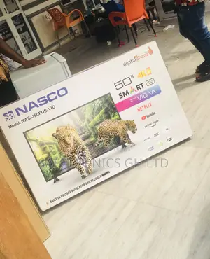 50 Inches Nasco Smart Led Glossy Electric Black Tv
