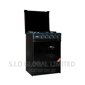 Midea 4 Burner Gas Cooker 60x55cm M-Sniper60-Black