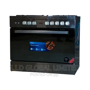 Midea 5 Burner Gas Cooker With Oven and Grill Lmg90030