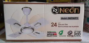 Neon Infinity Ceiling Fan (Short Blades )