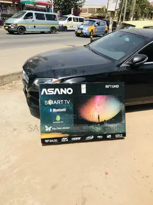 Black Glossy Asano 50 Inches Electric Led Smart Tv