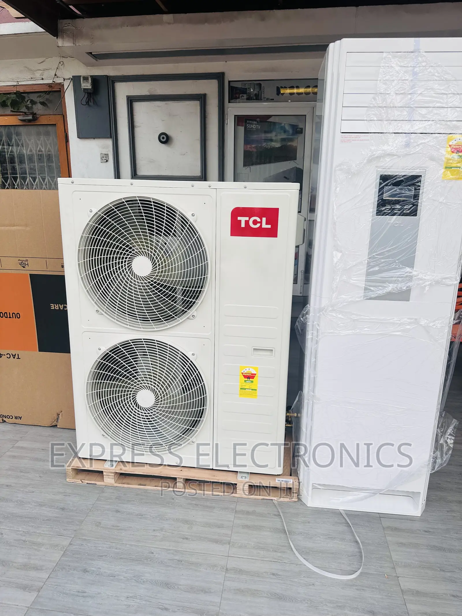 Fast Cooling White Air Conditioner Floor Standing 5hp