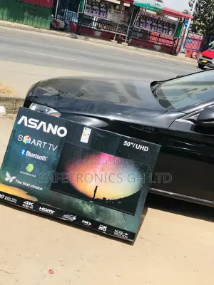 Asano Black Electric 50 Inches Glossy Led UHD Smart Tv