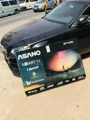 Led Glossy Asano Black Electric Smart UHD 50 Inches Tv