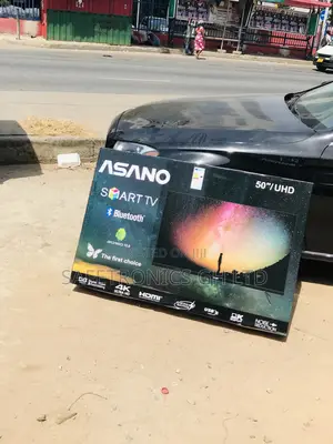 Asano 50 Inches Glossy Led Smart Electric Black UHD Tv