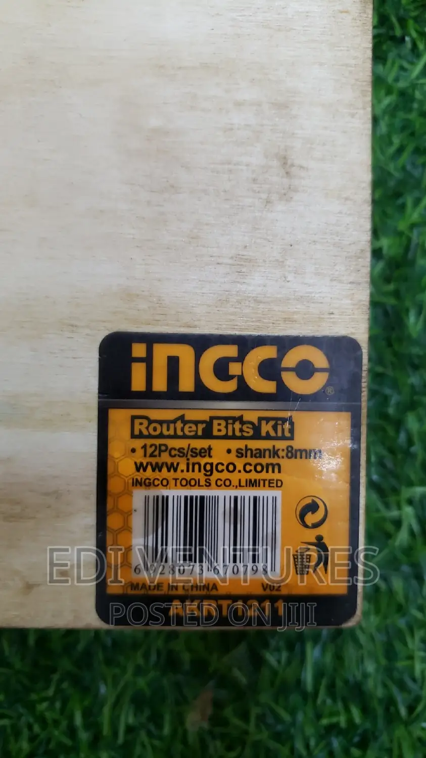 INGCO 12 PCS Router Bits Set