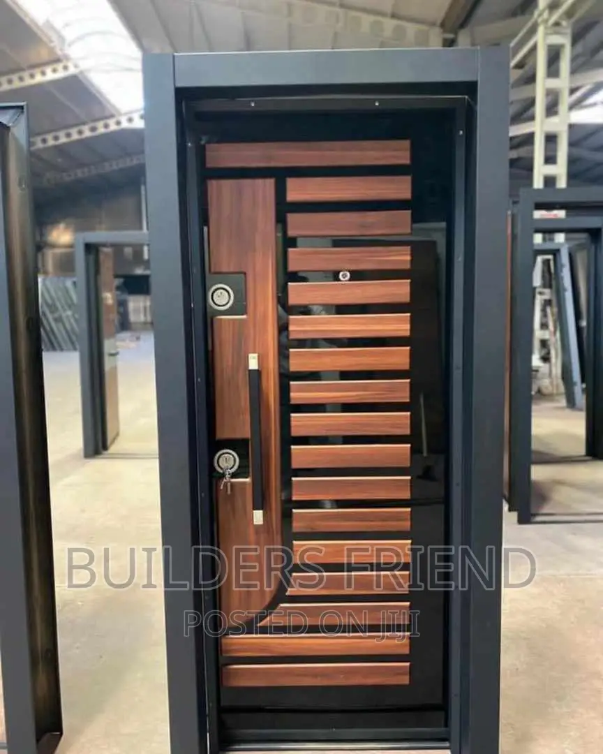 Steel Heavy Turkish Single Security Door+Frame+Locks Set