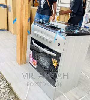 Affordable Ferre 60x60 4 Gas With Oven+ Glass Lid(Gray).