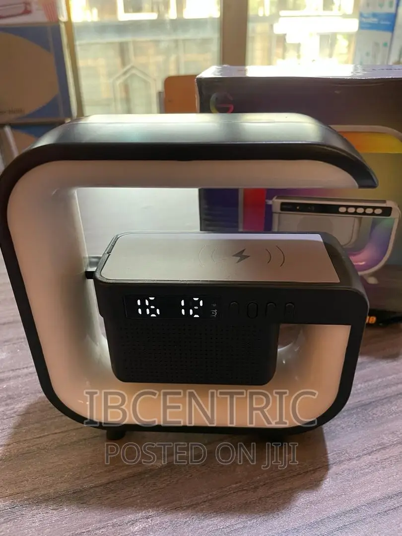LED Table Lamp With Bluetooth Speaker and Wireless Charger