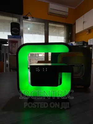 LED Table Lamp With Bluetooth Speaker and Wireless Charger