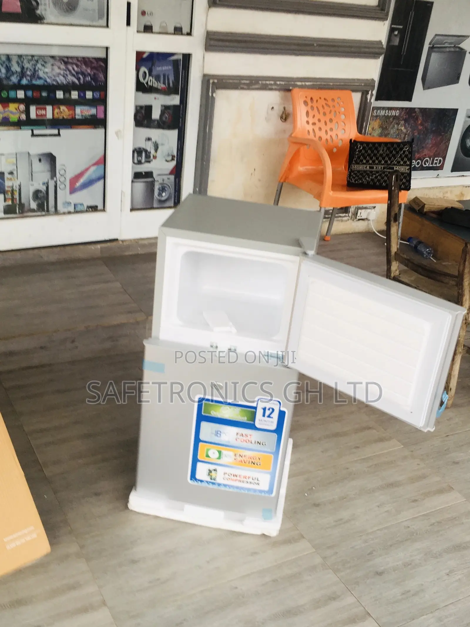 Gray Nasco Doubledoor Electric Topfreezer Nasf2-120 Fridge
