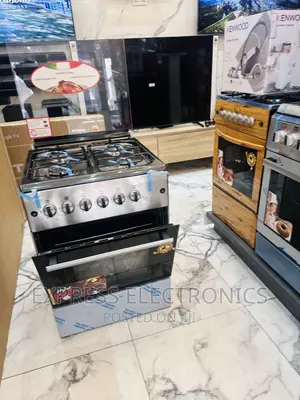 60/60 New Line Gas Cooker Oven Grill 4burner Rotisserie