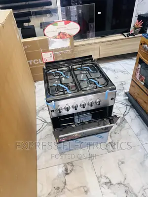 Free Standing Gas Cooker Stove Oven 60/60 Sliver Ignition