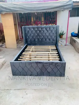 Fabric Double Bed Frame