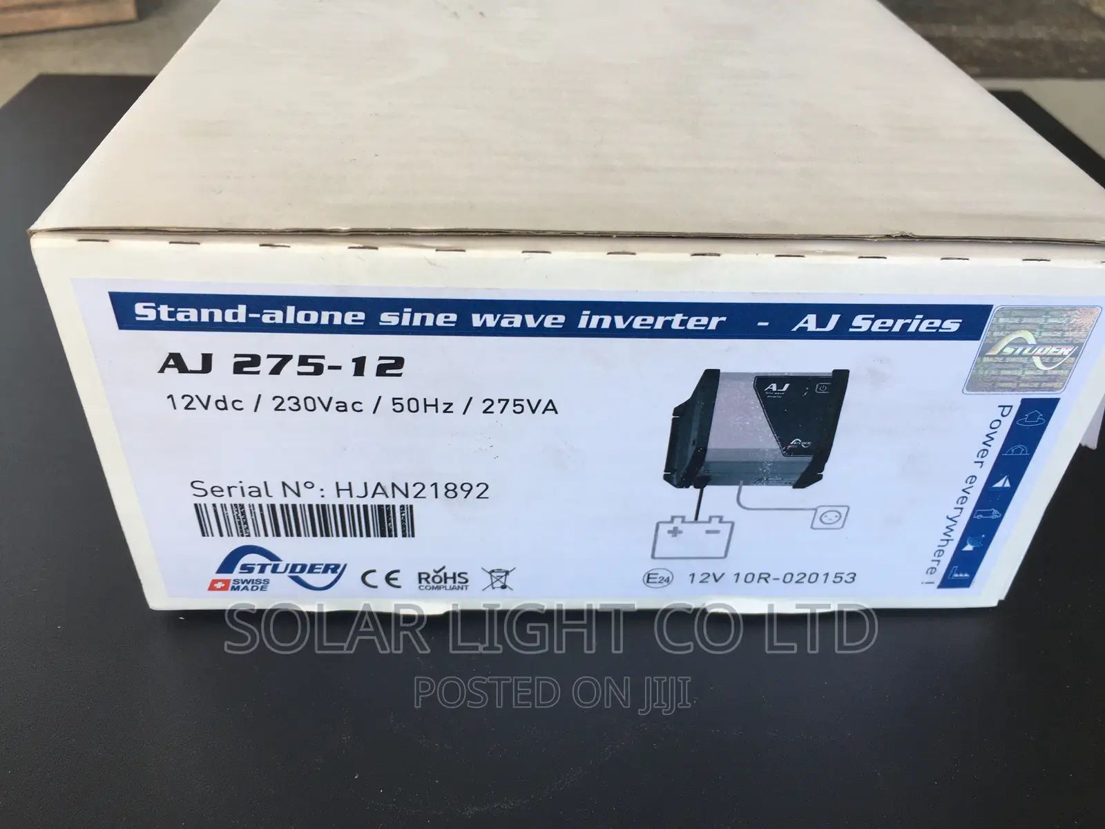 Solar Inverter Puresine 275 Watts Offgrid Studer