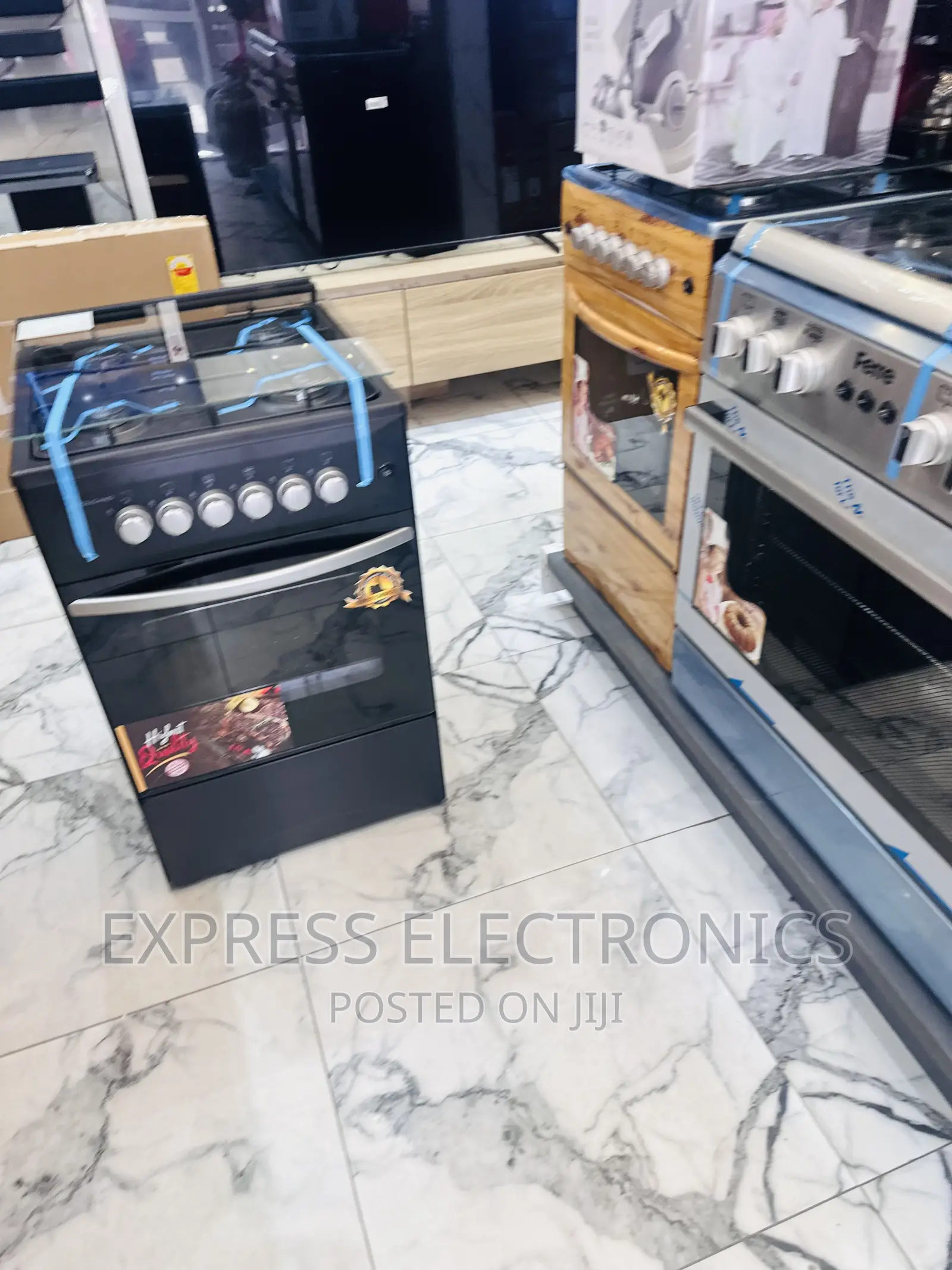 Best Buy for Less BLACK 4burner Gas Cooker Oven Grill
