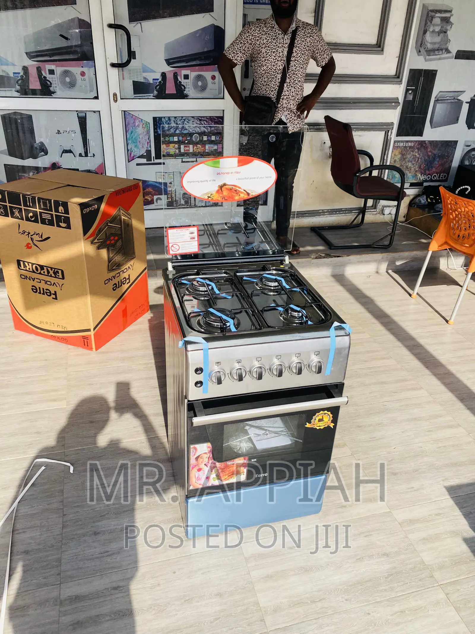 Classic Ferre 50x60(New Line)Auto Ignition 4 Gas Burner