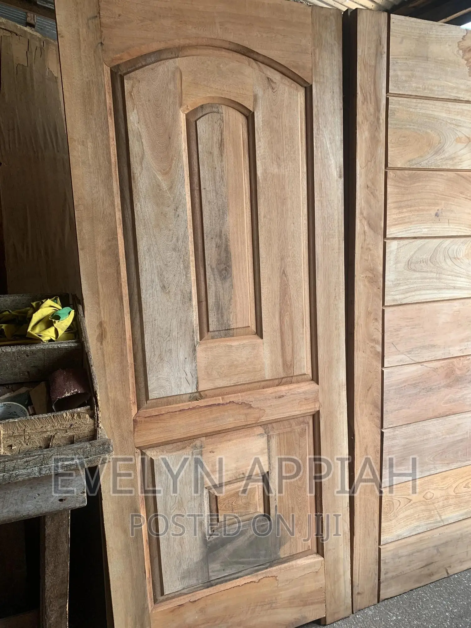 Red Wood Double Door