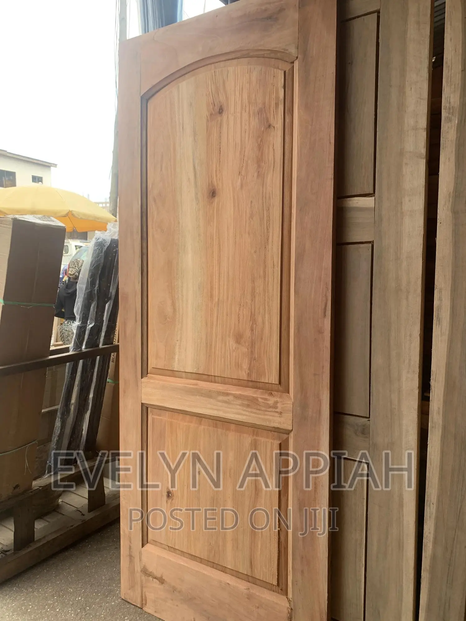 Red Wood Double Door