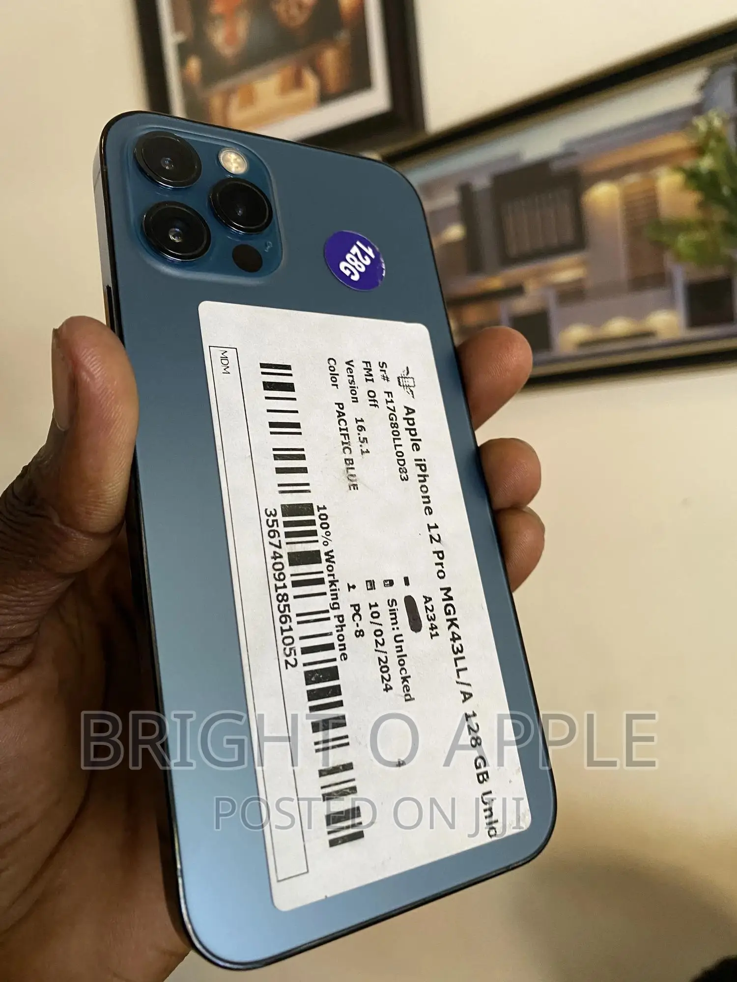New Apple iPhone 12 Pro 128 GB Blue