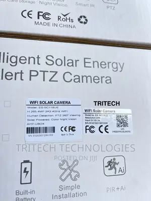4mp Wi-Fi Solar Camera (App)-U-Box