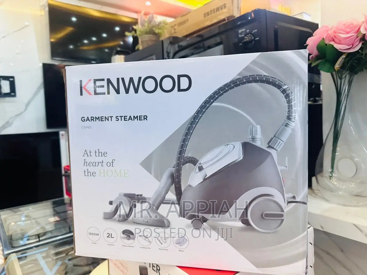 Well Design Kenwood 1500watt Electric Garment Steamer.