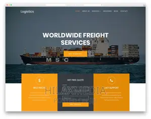 Shipping and Logistics Website With Tracking