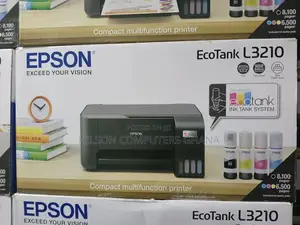 Epson Ecotank L3210 A4 All-in-One Ink Tank Printer – Black