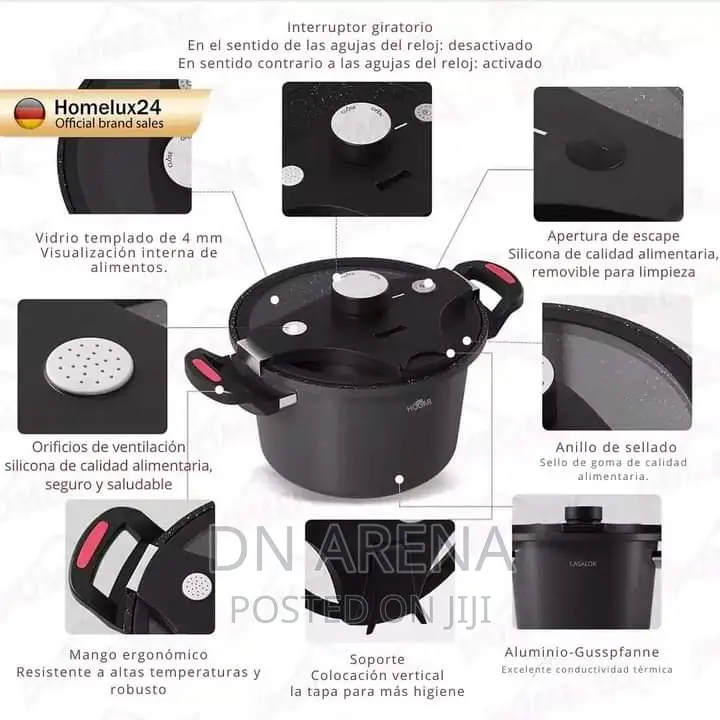 Homelux 5.5 Low Pressure Cooker 