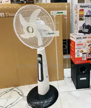 Energy Saving Clinette Electric Fan + Solar Panel(White).