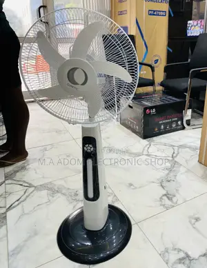 Well Design Clinette Electric Fan + Solar Panel(White).