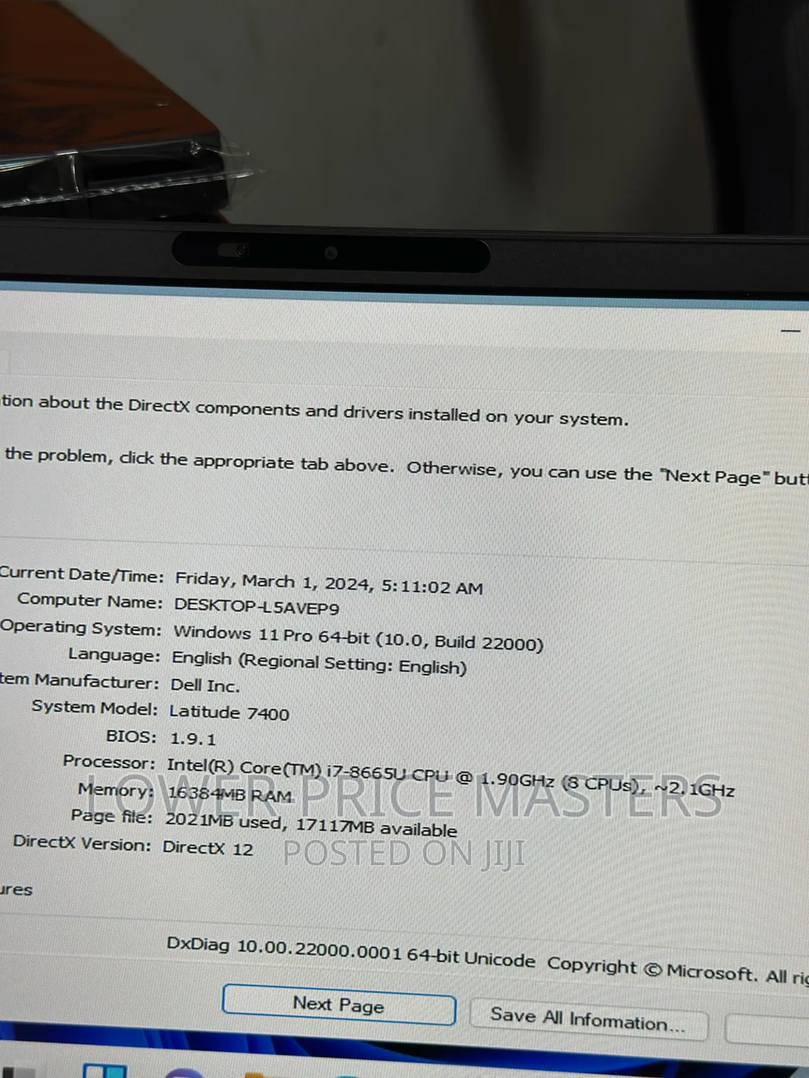 New Laptop Dell Latitude 7400 16GB Intel Core I7 SSD 512GB