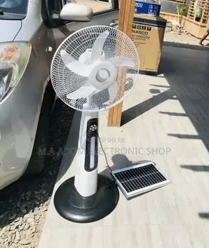 Energy Sufficient Clinette Electric Fan + Solar Panel.