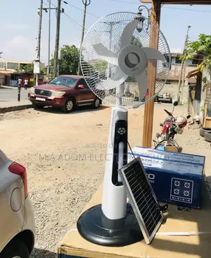 Authentic Clinette Electric Fan + Solar Panel(White).