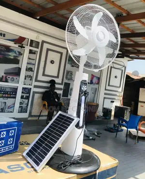Fabulous Clinette Electric Fan + Solar Panel(White)