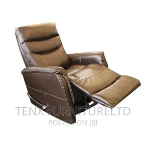 RECLINER Tufted Thread (Dark Brown Leather)