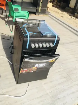 Volcano 4 Gas Cooker Oven With Grill 50x50 Black