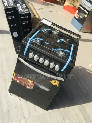 Available Black Oven With Grill 50x50 Volcano 4 Gas Cooker
