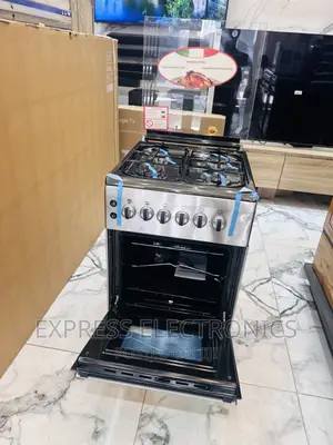 50/60 4burner Gas Cooker Oven Grill Sliver New Line Free.