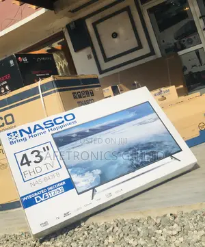 Electric Nasco Black 43 Inches Led Glossy Digital Full Tv