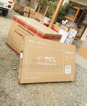 Glossy Black Electric TCL C635 Qled Smart 55 Inches Tv