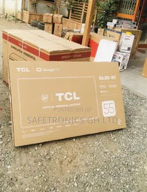 Black TCL Qled Electric Glossy 55 Inches C635 Smart Tv