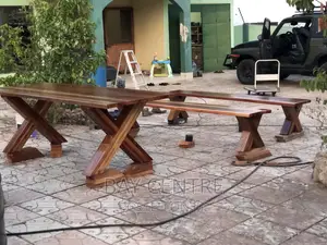 Butcher Block Hardwood Dinning Table