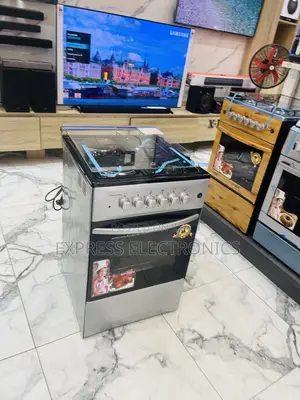 Sliver Gas Electric Stove 2-2 Oven 50/50
