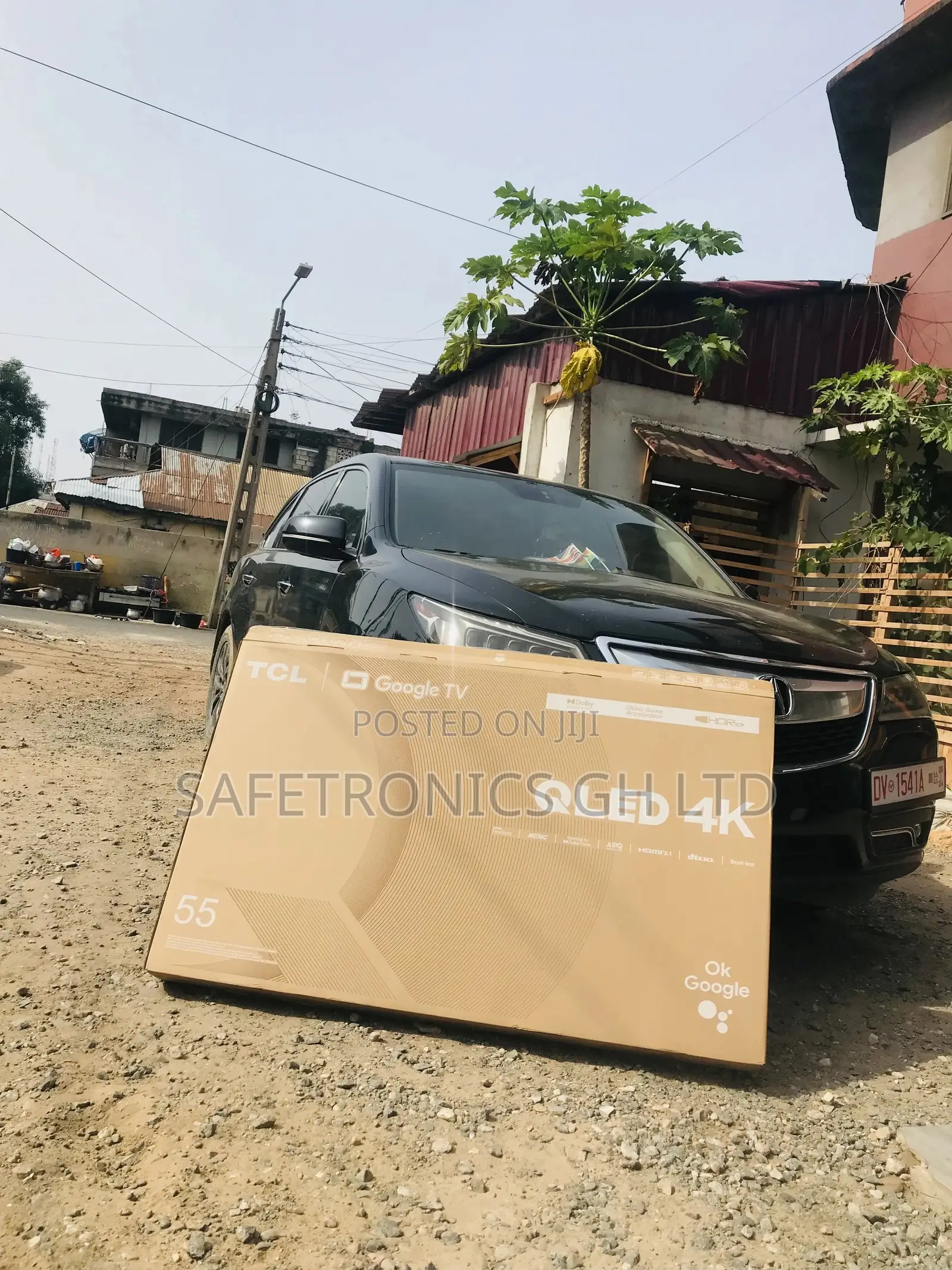 C635 TCL 55 Inches Glossy Qled Smart Electric Black Tv