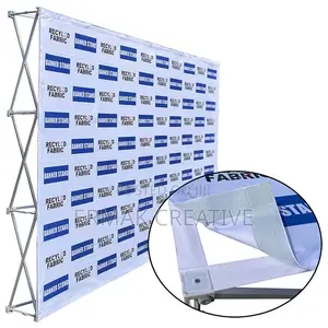 Portable Backdrop With Print ( Collapsible)