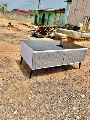Wooden Center Table With Glass