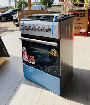 Elegant Ferre 50x60 4 Gas Burner With Oven and Grill,Gray