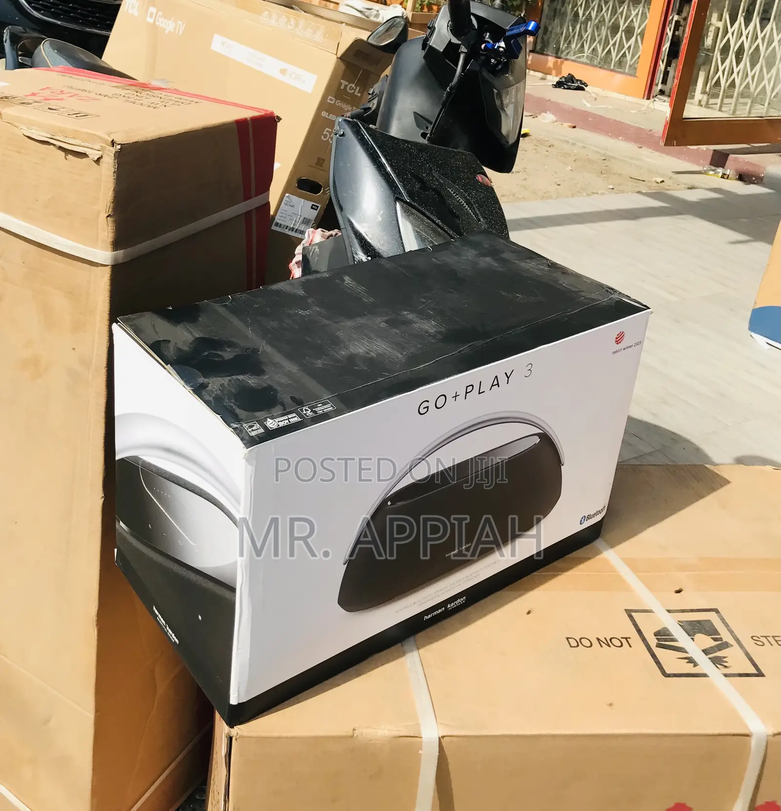 Affordable Harman Kardon Go + Play Rechargeable Speaker.