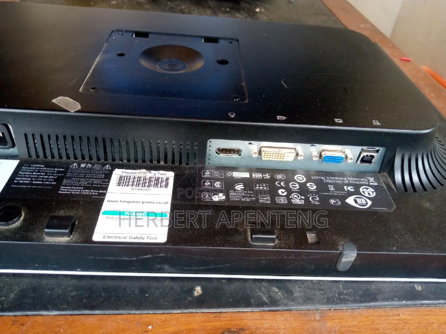 Samsung and Hp Monitor
